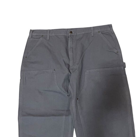 NEW Carhartt B136-GVL ORIGINAL DUNGAREE FIT Double Knee WORKWEAR CARPENTER 42x30 - Picture 2 of 6